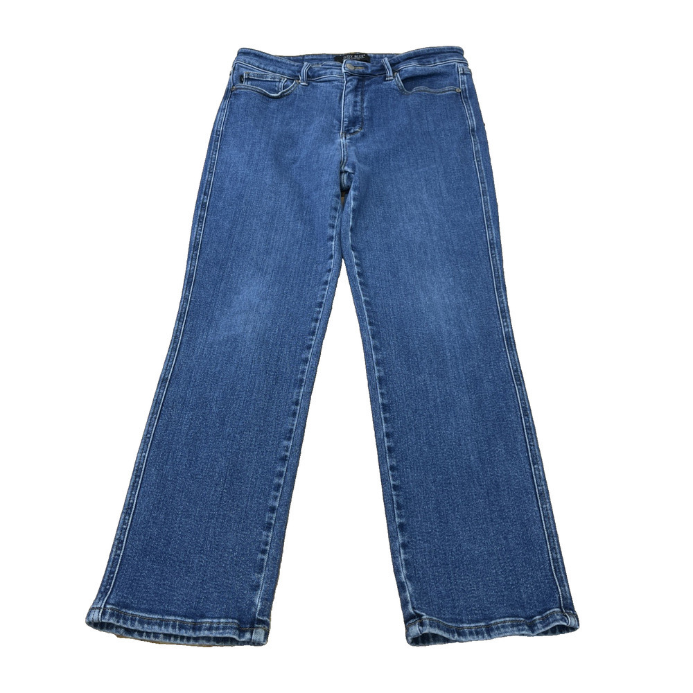 Judy Blue Straight Fit Jeans Size 15/32 Blue Medium Wash Stretch High Rise